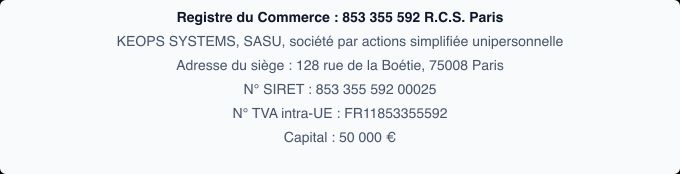 Informations éditeur du site
